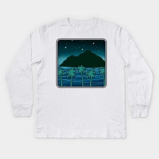 Island Night Kids Long Sleeve T-Shirt